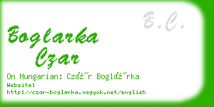 boglarka czar business card